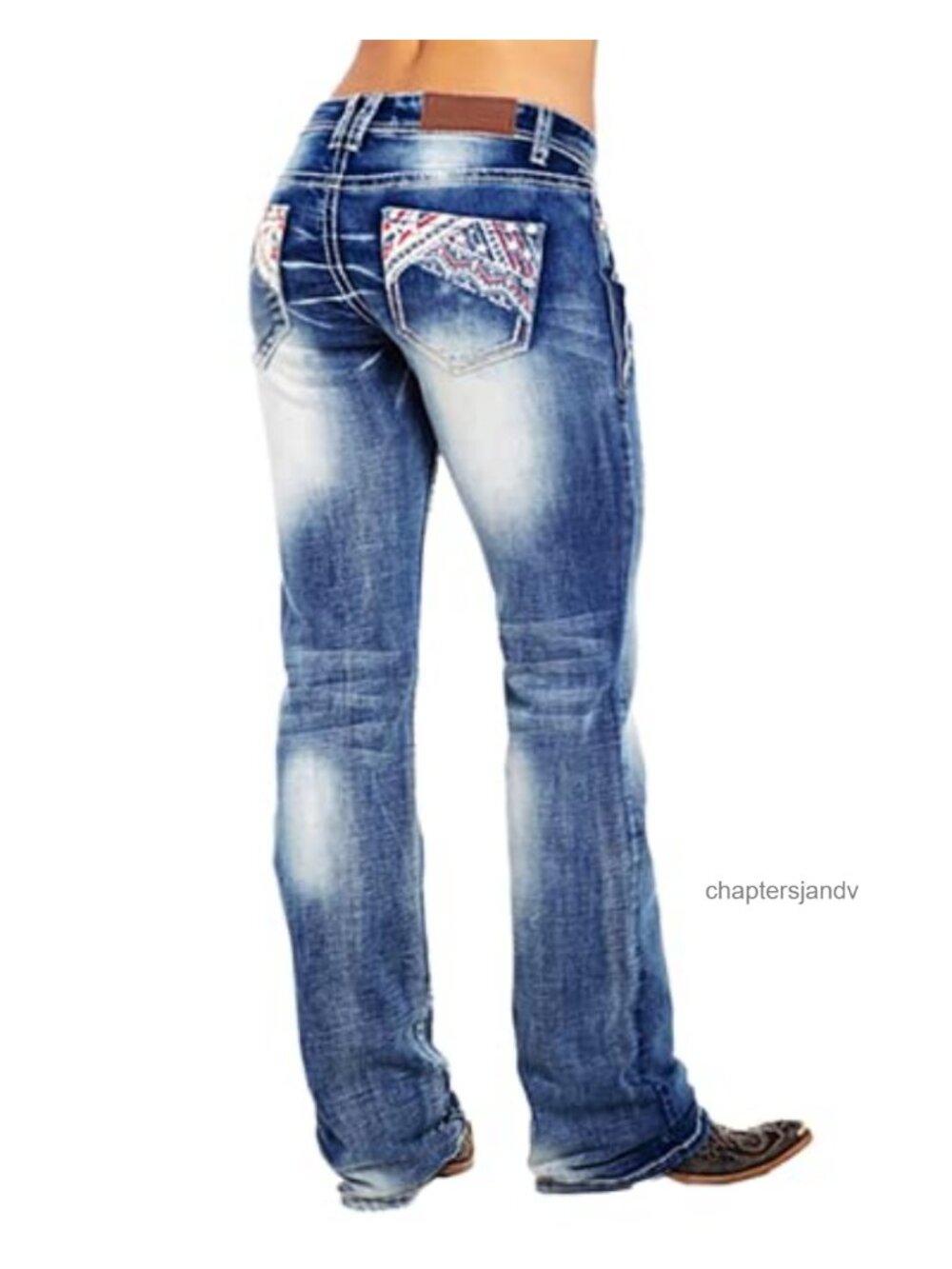 Women's American Flag Bootcut Jeans Mid Rise Stretch Denim Casual Outdoor